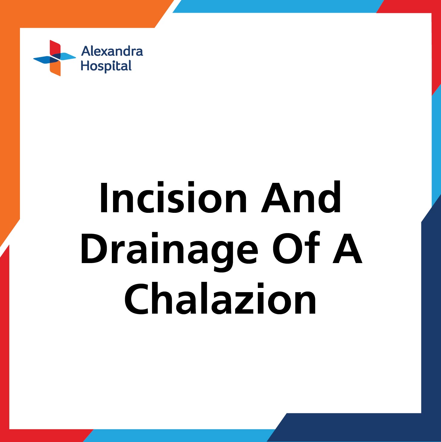 Incision And Drainage Of A Chalazion