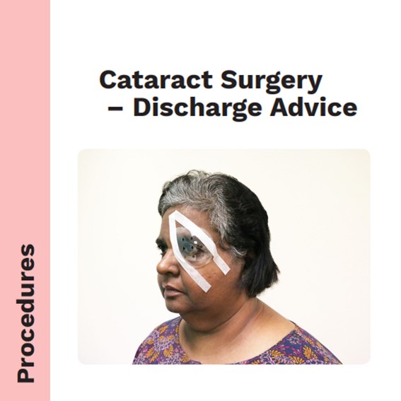 DSOT - Cataract Surgery Discharge Advice